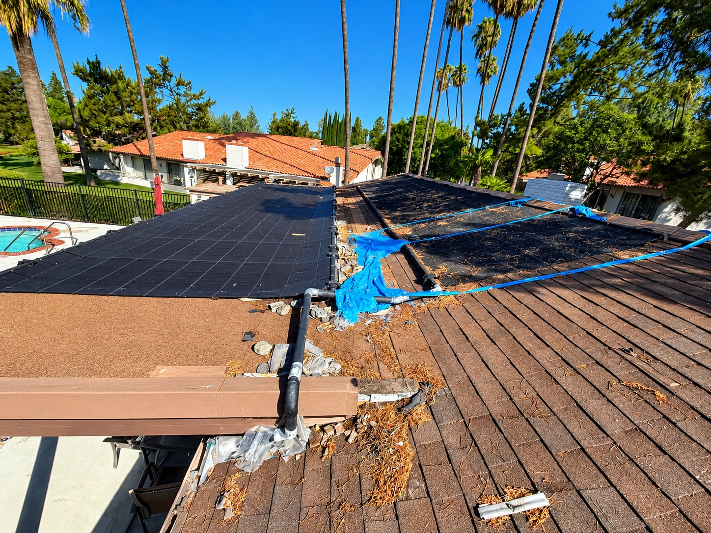 Solar panel removal and remount for roof work